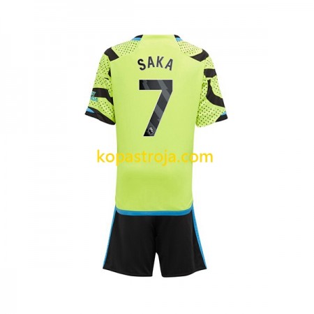 Billiga Fotbollströjor Arsenal Saka 7 Barn Borta tröja 2023/24 Kortärmad